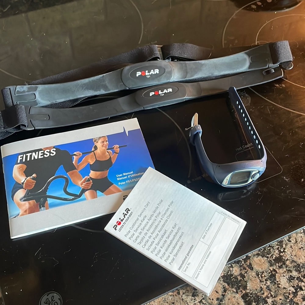Polar fitness heart monitor set